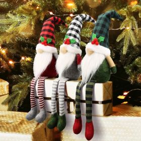 Christmas Gnomes Plush - Xmas Gnomes Santa Scandinavian Tomte Ornaments - Buffalo Check Plaid Christmas Doll - Xmas Decorations for Home, Office, Indo (Option: Christmas 3Pcs Gnomes)