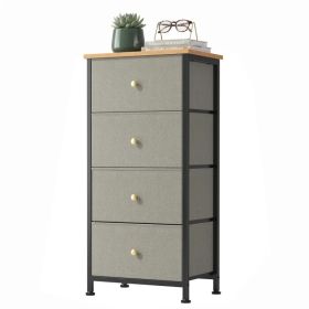 4-drawer storage cabinet - suitable for bedrooms, living rooms, and wardrobes (Option: Dark green)