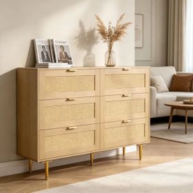Vintage Storage Cabinet with 6 Drawers and Easy to Install for Bedroom (Option: Default title)