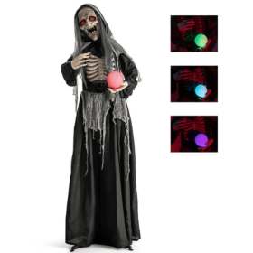 6 Feet Of Halloween Decorations For Witches With Orbs (Option: As picture)